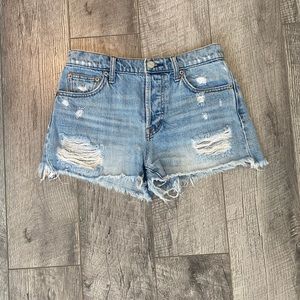 Gap 3-inch High-Rise Light Indigo Shorts